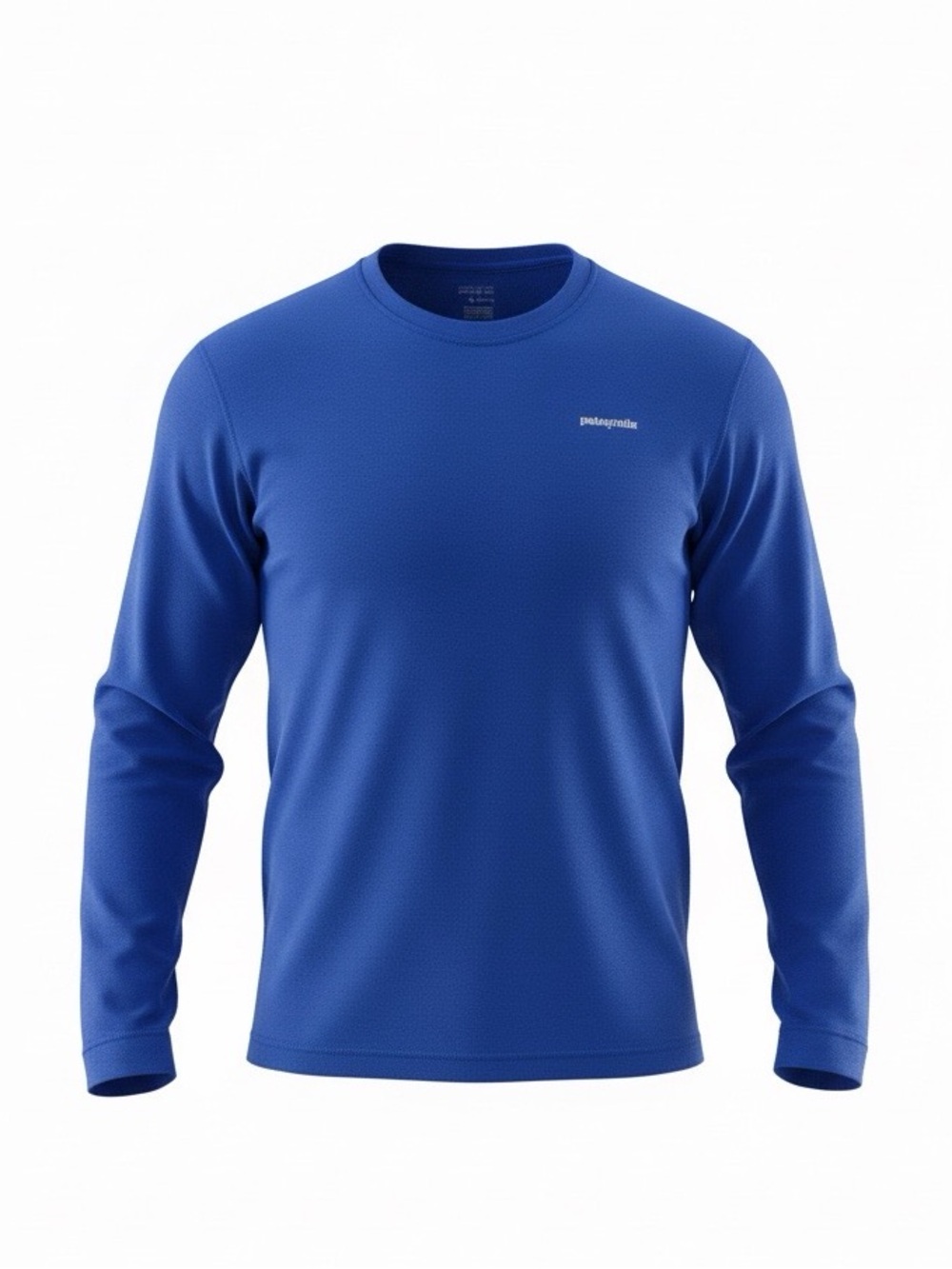 Patagonia Boys’ Long-Sleeve Capilene-Style Tee – Size Medium – Blue